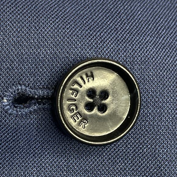 Tommy Hilfiger Blue Wool Blend Blazer R40 Classic Preppy Old Money Jacket M-L - Picture 8 of 9